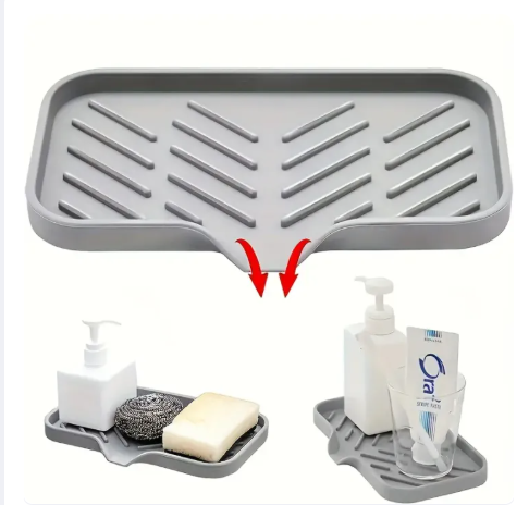 Egouttoir en silicone pour cuisine 13x24.5cm