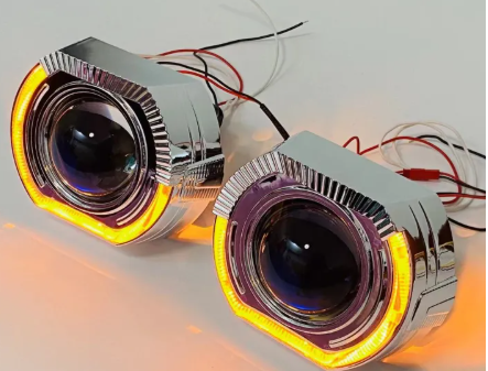 Angel eyes - projecteur easy fit bi-led 3 pouces, lentille bleu - conduite à droite
