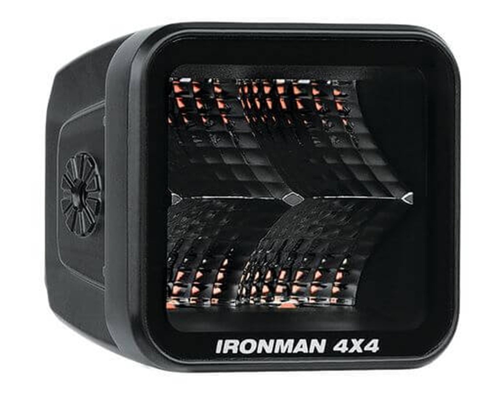 Bright  LED Cube Light (20W  Red  Flood)