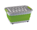 Boîte de rangement pliable avec couvercle (30L)